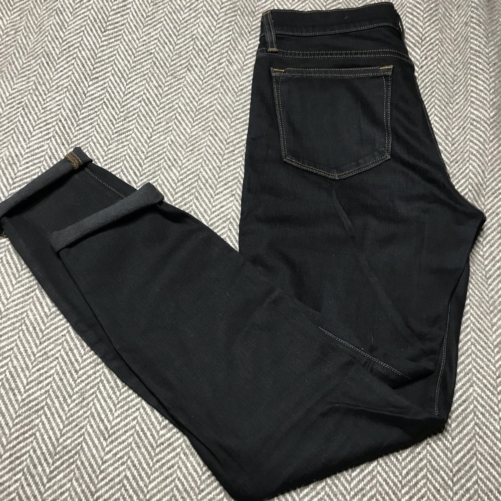 J. Crew Toothpick Ankle Jean in dark blue, 28 EUC